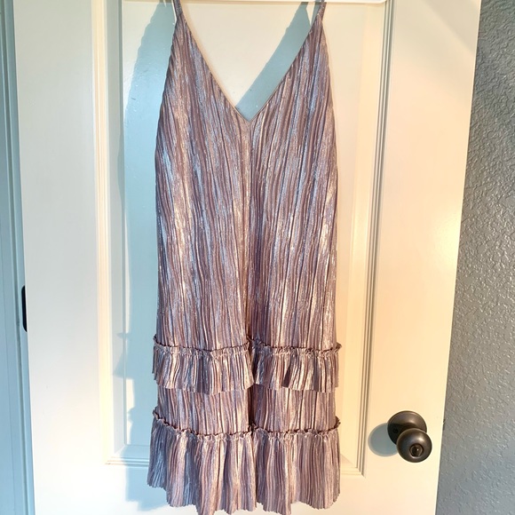 Lost + Wander Silver Mini Cocktail Dress - Picture 4 of 7